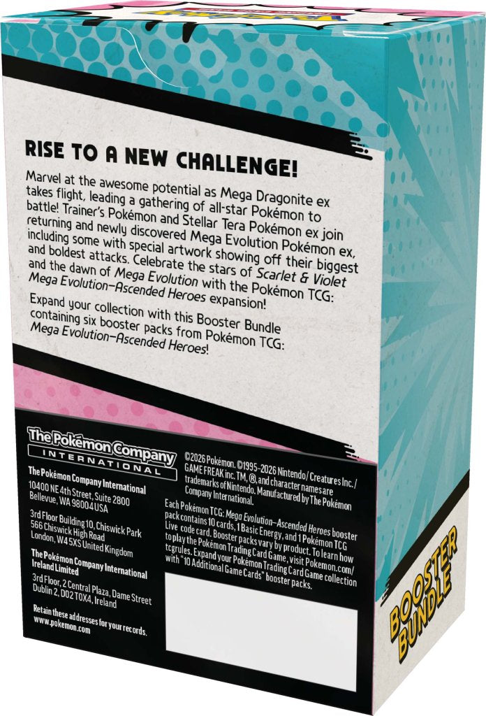 Pokemon - TCG - Ascended Heroes Booster Bundle