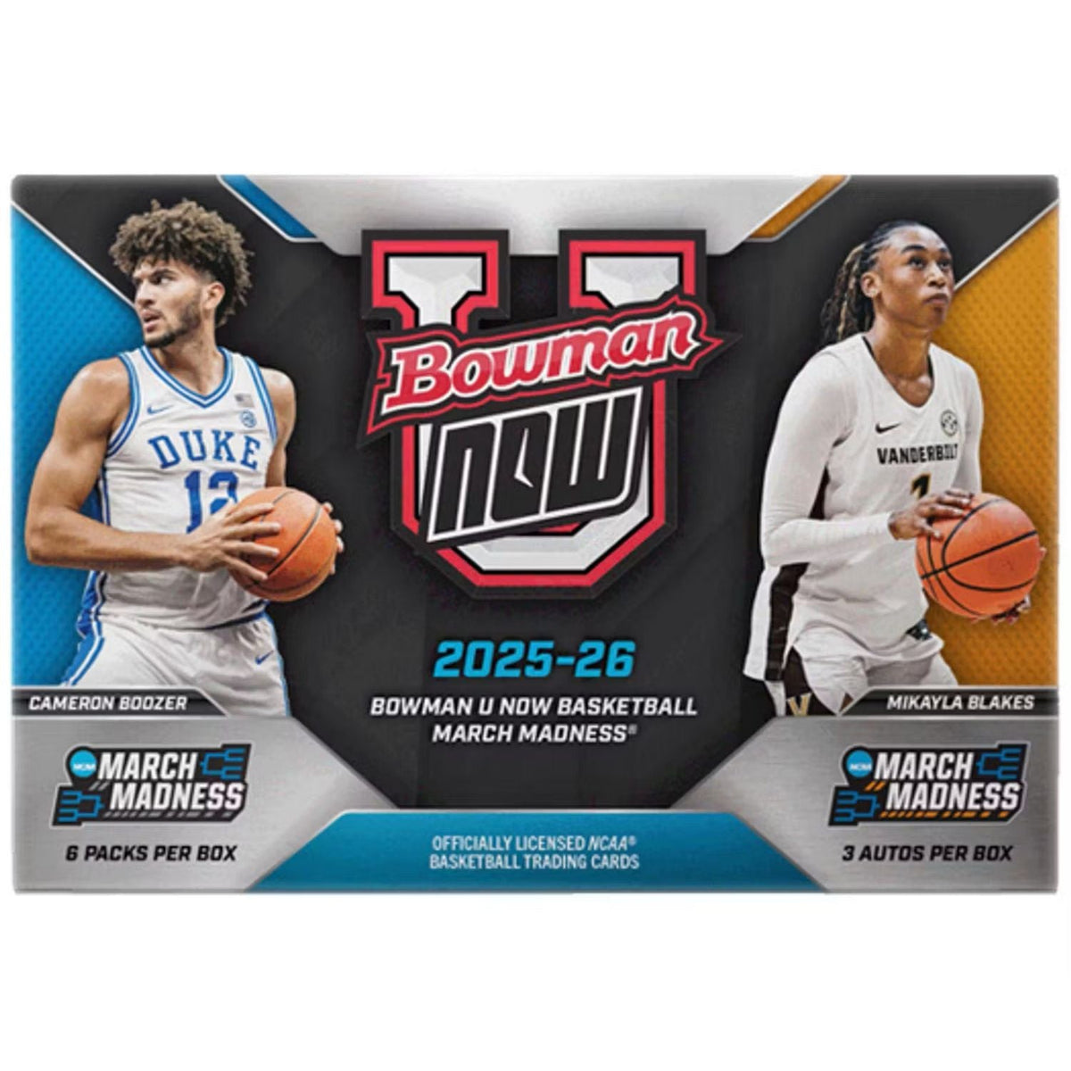 2025-26 Bowman University NOW March Madness Basketball Hobby Box