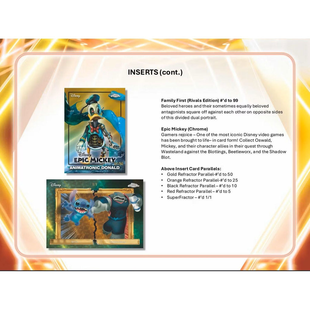 2026 Topps Disney Neon Hobby Box