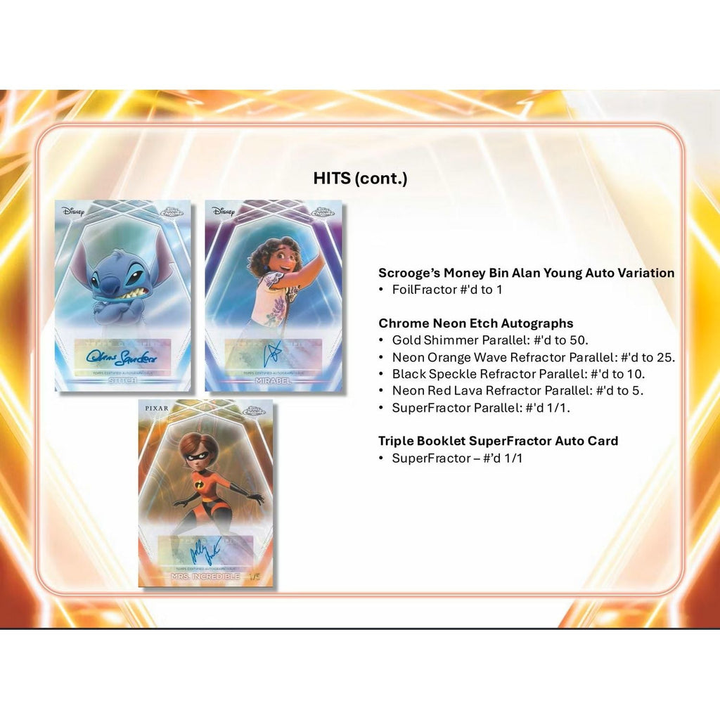 2026 Topps Disney Neon Hobby Box