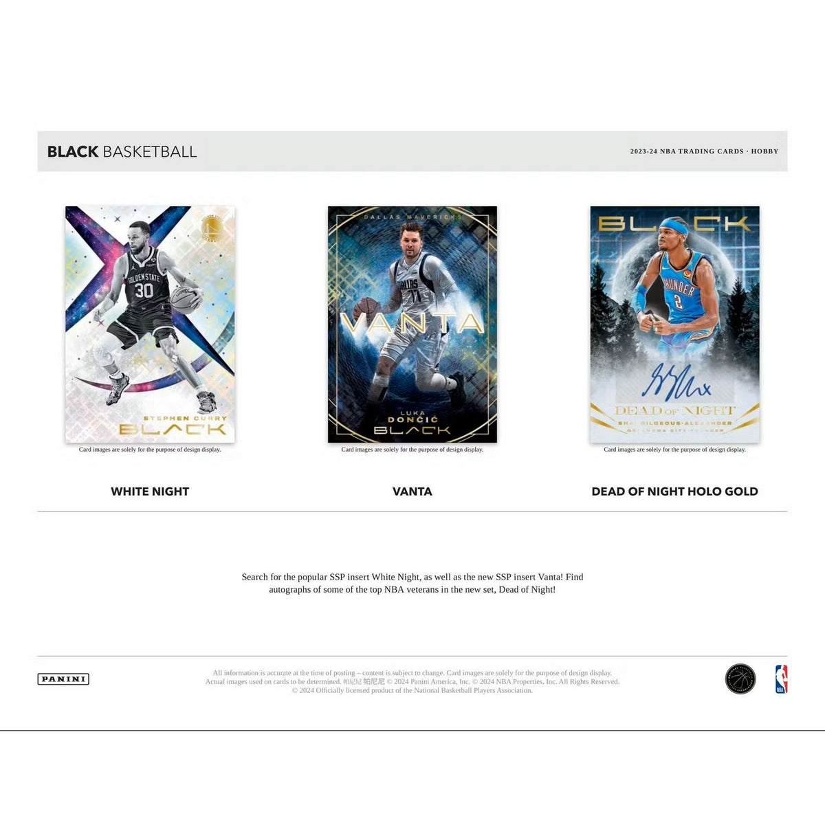 2023-24 Panini Black Basketball Hobby Box