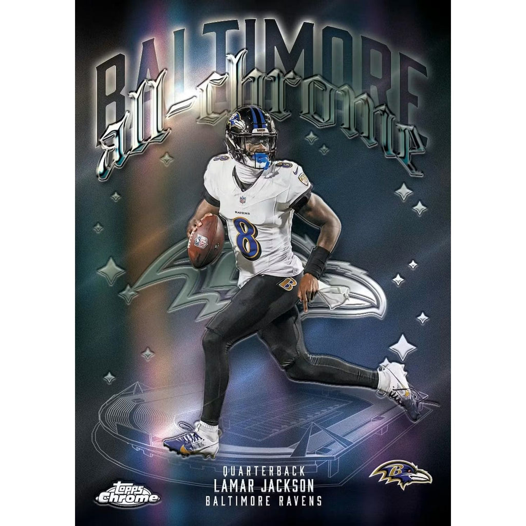 2025 Topps Chrome Football Hobby Box