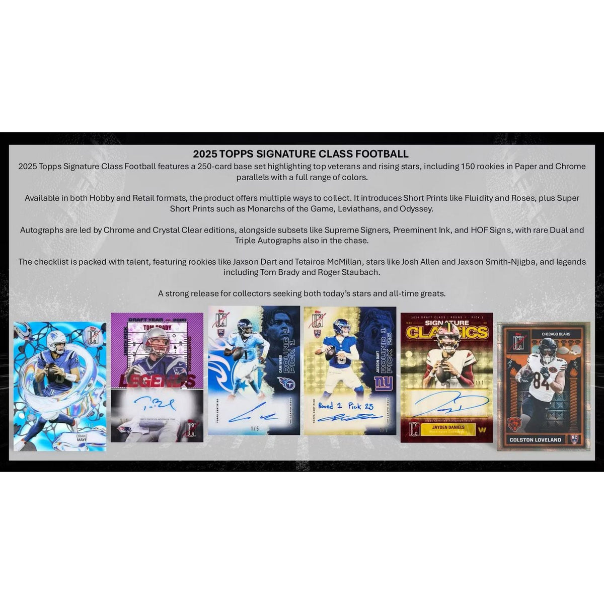 2025 Topps Signature Class Football Jumbo Box
