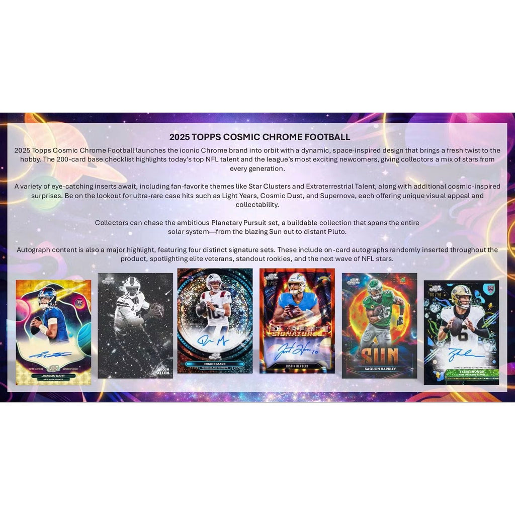 2025 Topps Cosmic Chrome Football Hobby Box