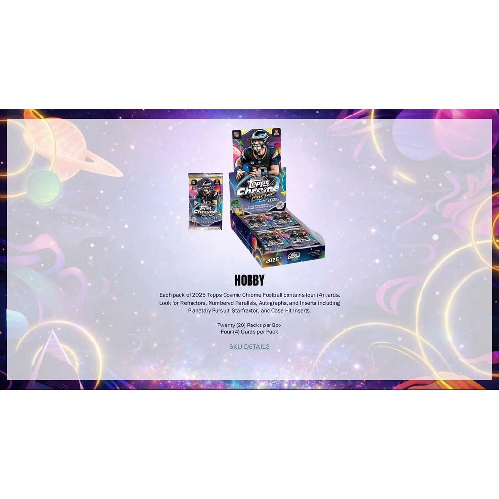 2025 Topps Cosmic Chrome Football Hobby Box