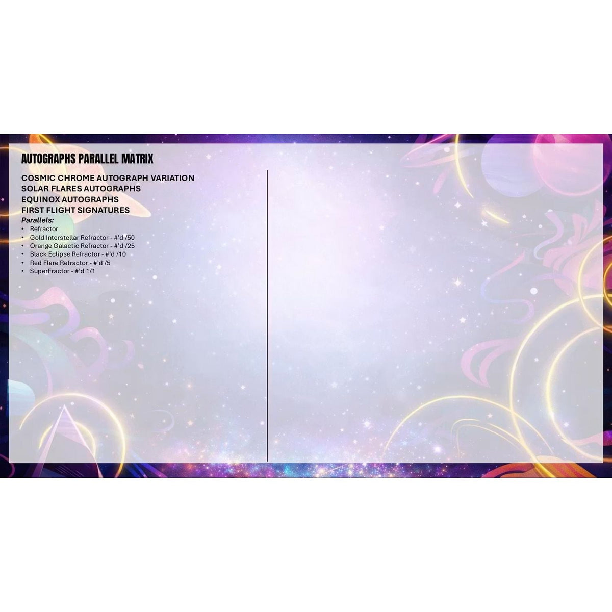 2025 Topps Cosmic Chrome Football Hobby Box