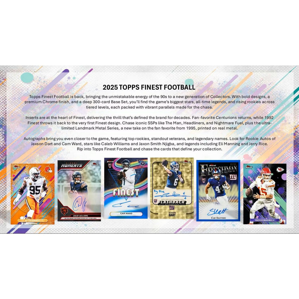 2025 Topps Finest Football Hobby Box