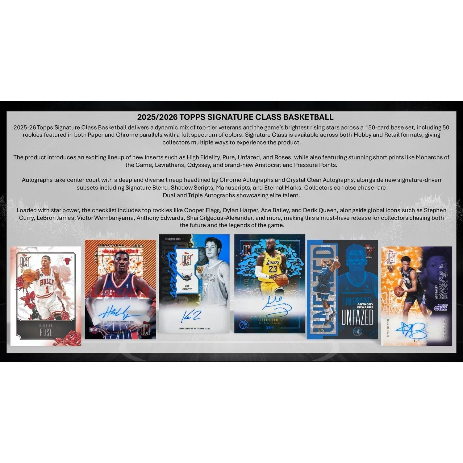 2025-26 Topps Signature Class Basketball Hobby Box