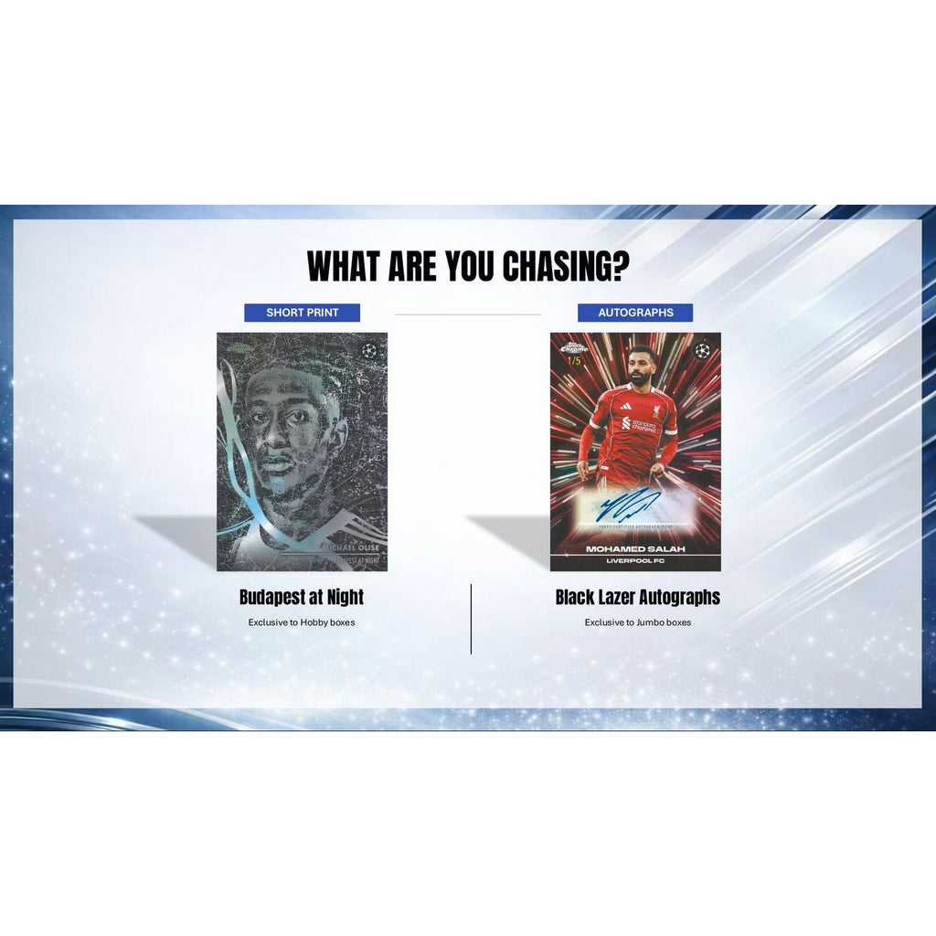 2025-26 Topps Chrome UEFA Club Competitions Soccer Jumbo Box