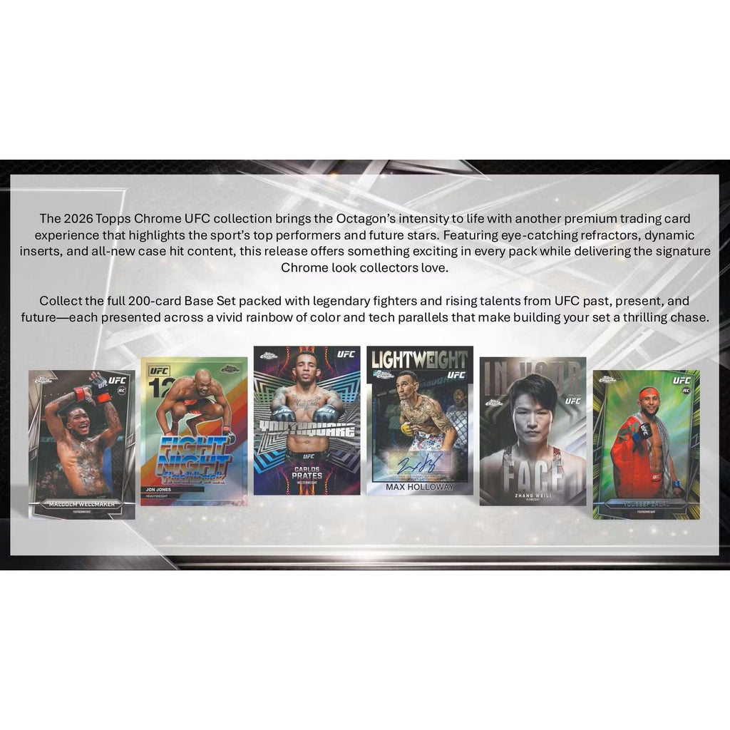 2026 Topps Chrome UFC Hobby Box