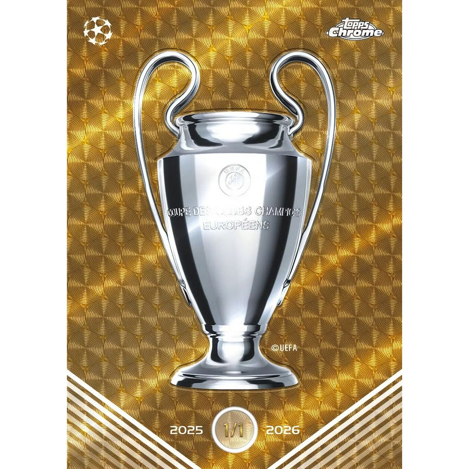 2025-26 Topps Chrome UEFA Club Competitions Soccer Jumbo Box