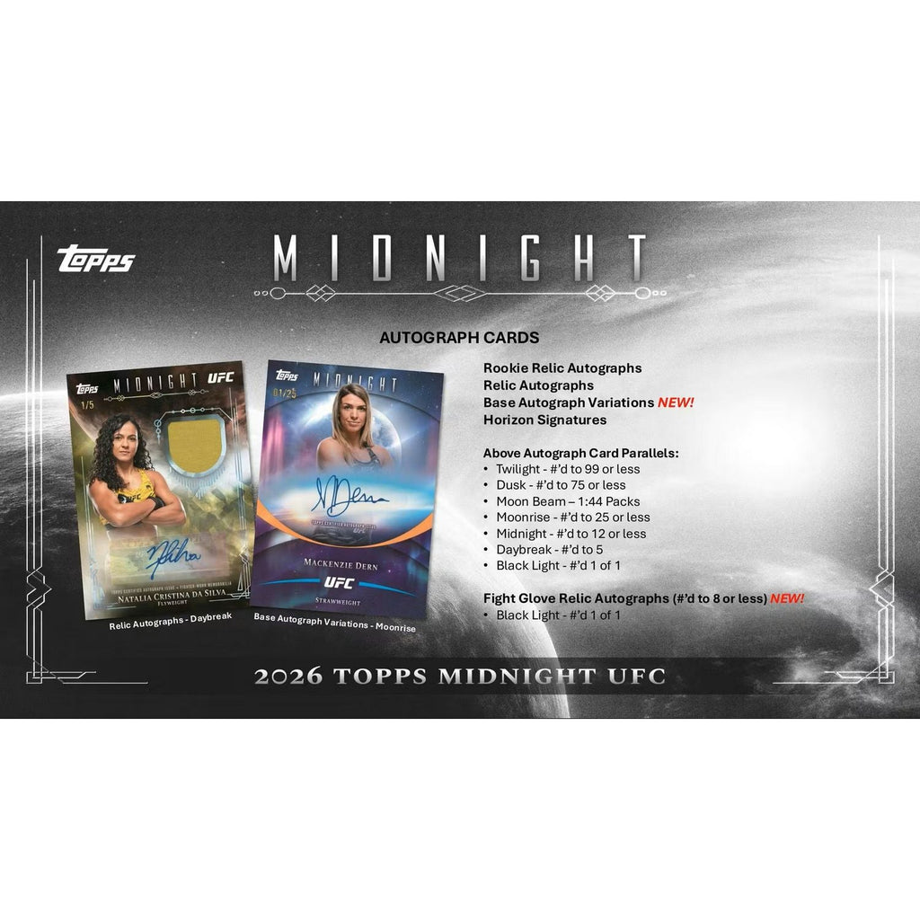 2026 Topps UFC Midnight Hobby Box