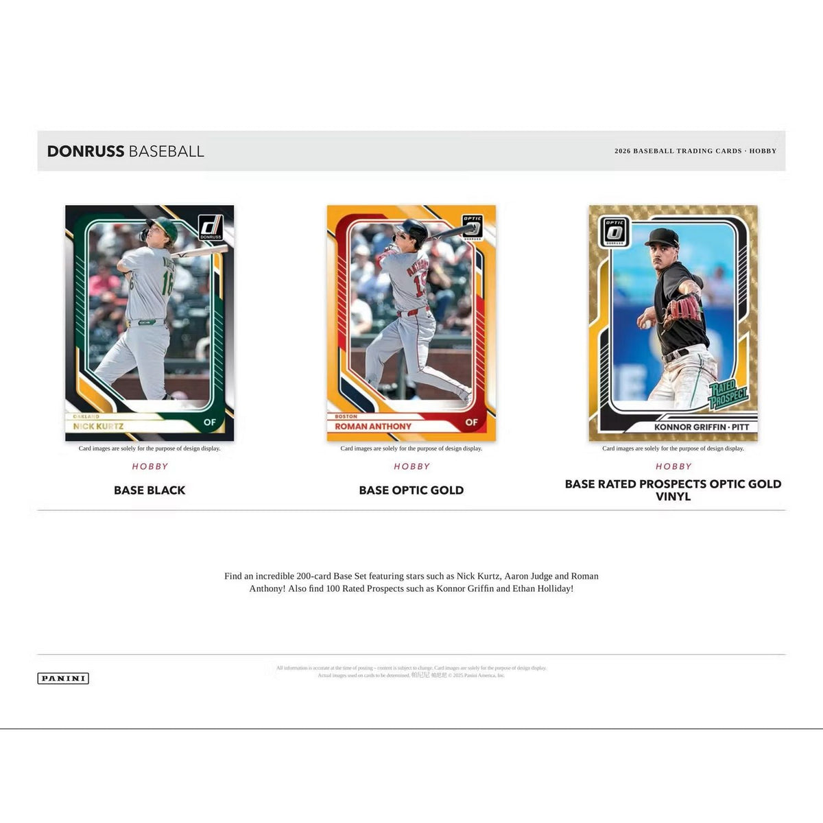 2026 Panini Donruss Baseball Hobby Box