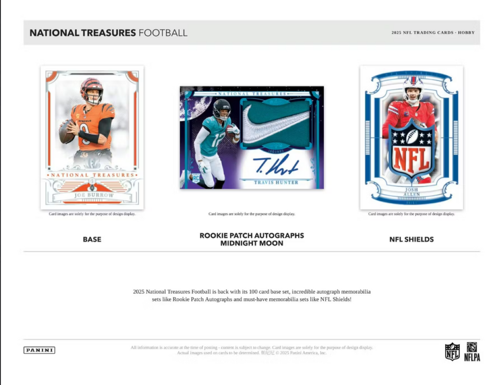2025 Panini National Treasures Football Hobby Box