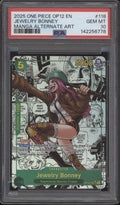 Jewelry Bonney One Piece Card Game OP12 Manga Alternate Art #118 PSA 10 #1