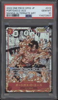 Portgas D Ace One Piece Card Game OP02 Manga Alt Art Japanese #013 PSA 10
