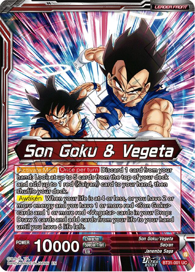 Son Goku & Vegeta // SS Gogeta, Situation Reversal Fusion (SLR) (BT31-001) [Impact Beyond Dimensions]