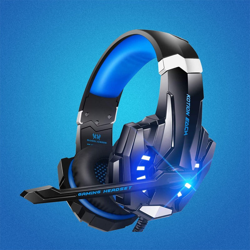 Wired Stereo Gaming Headphones with Noise-Cancelling Microphone & LED Lighting