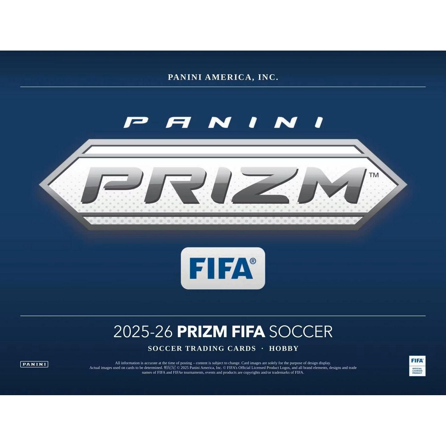 2025-26 Panini Prizm FIFA Soccer Hobby Box