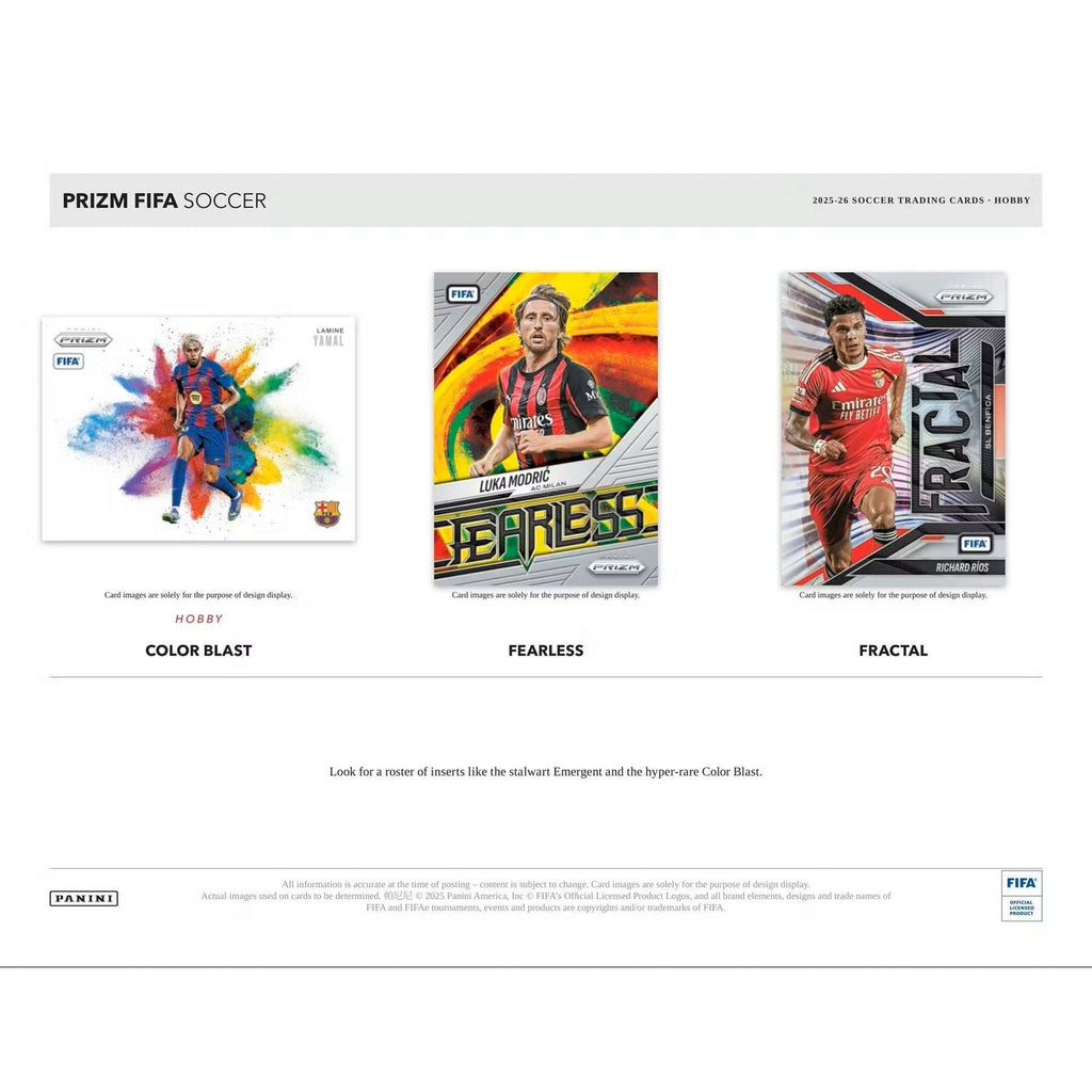 2025-26 Panini Prizm FIFA Soccer Hobby Box