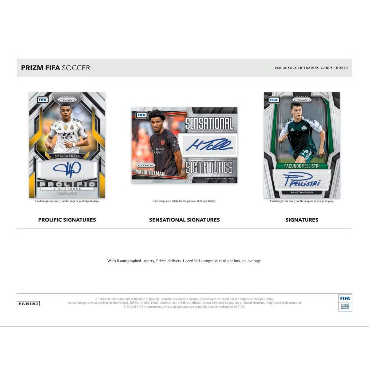 2025-26 Panini Prizm FIFA Soccer Hobby Box
