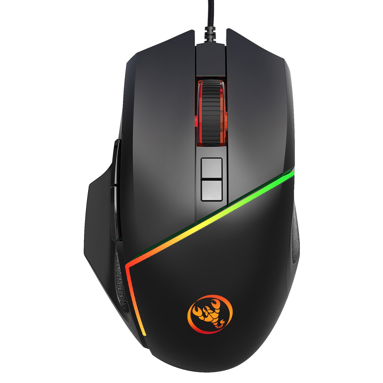 Wired Gaming Mouse with Side Fire Button – Ergonomic USB Gaming Mouse