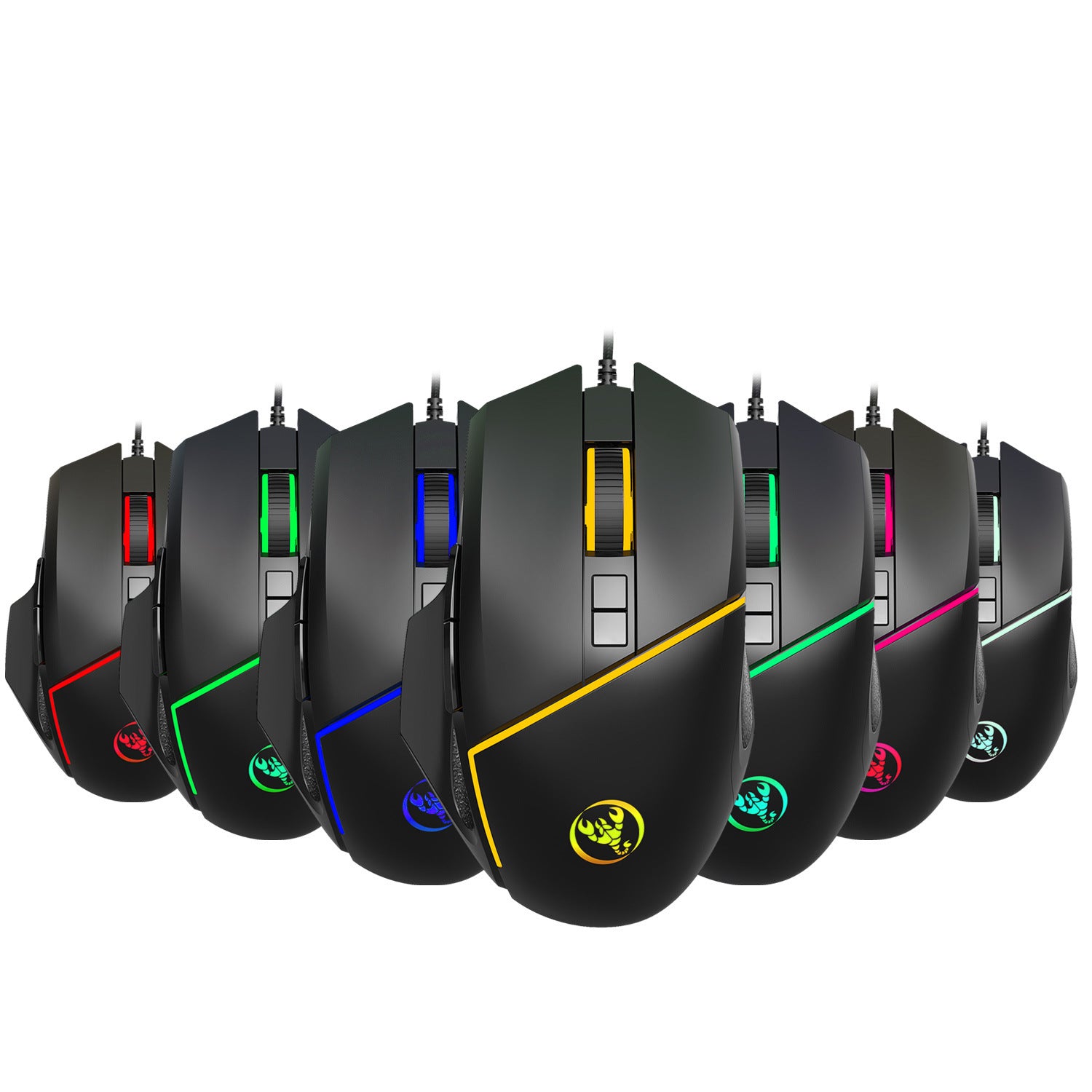 Wired Gaming Mouse with Side Fire Button – Ergonomic USB Gaming Mouse