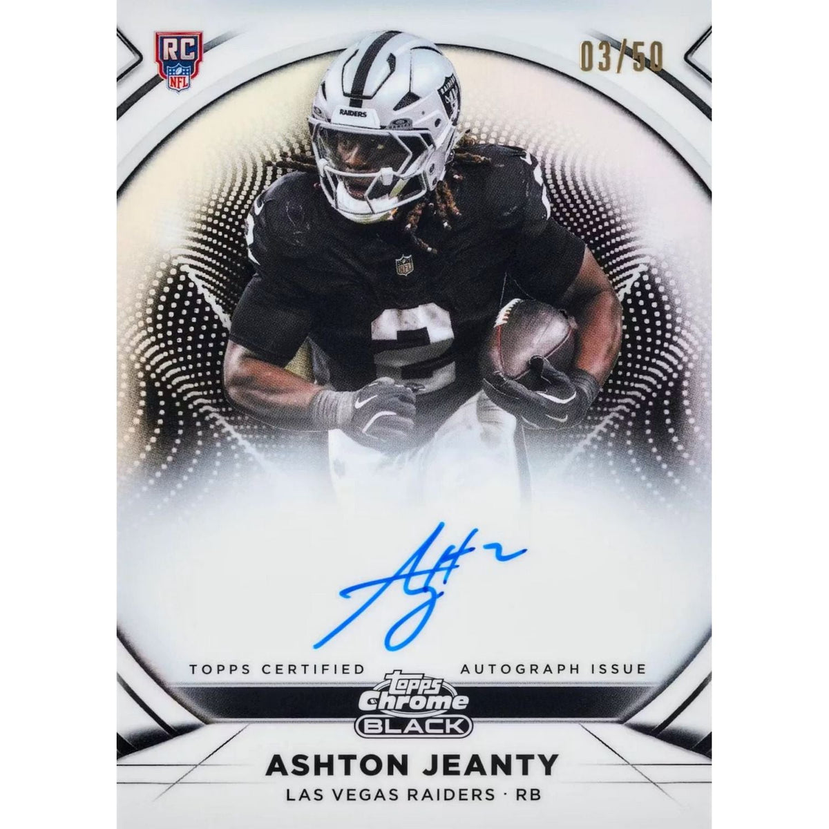 2025 Topps Chrome Black Football Hobby Box