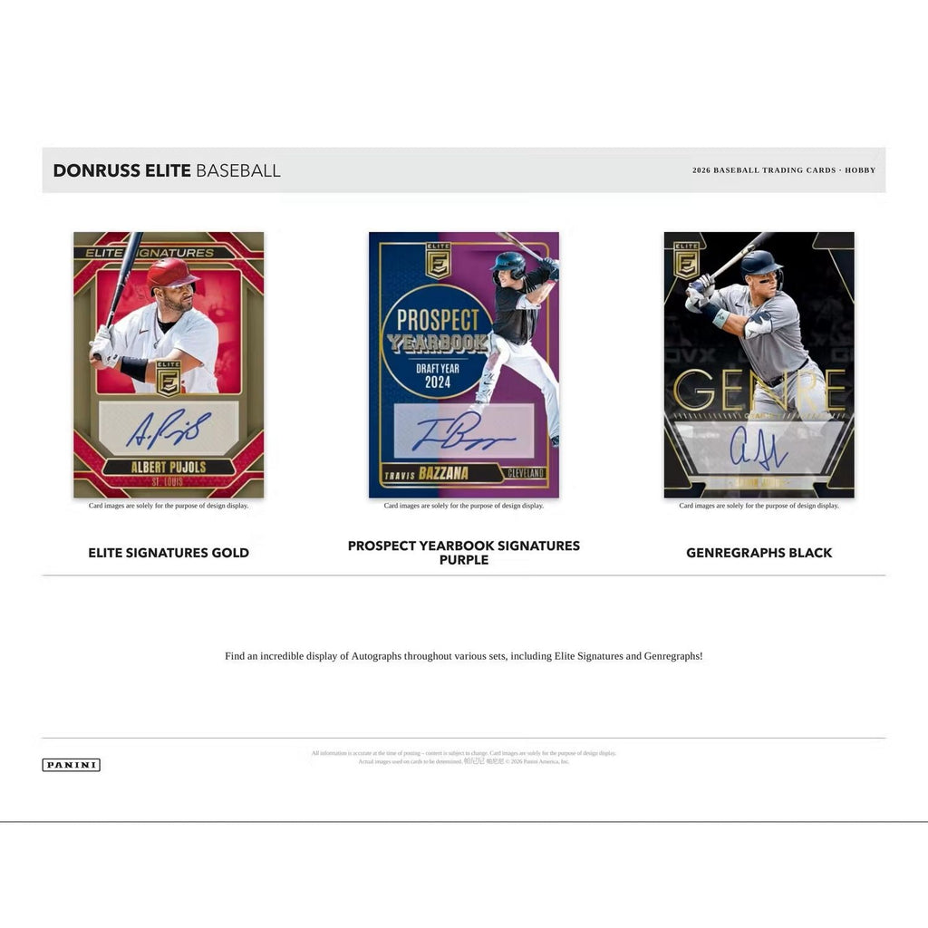 2026 Panini Donruss Elite Baseball Hobby Box