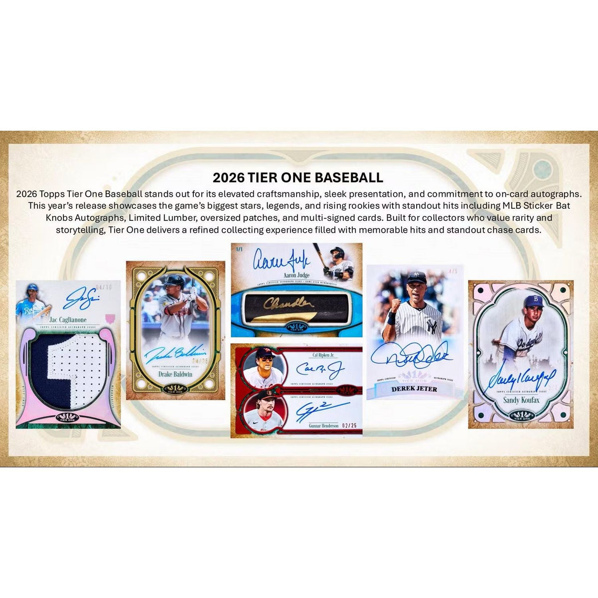 2026 Topps Tier One Baseball Hobby Box