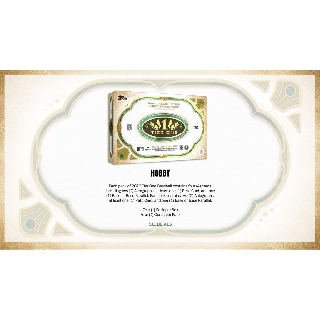 2026 Topps Tier One Baseball Hobby Box