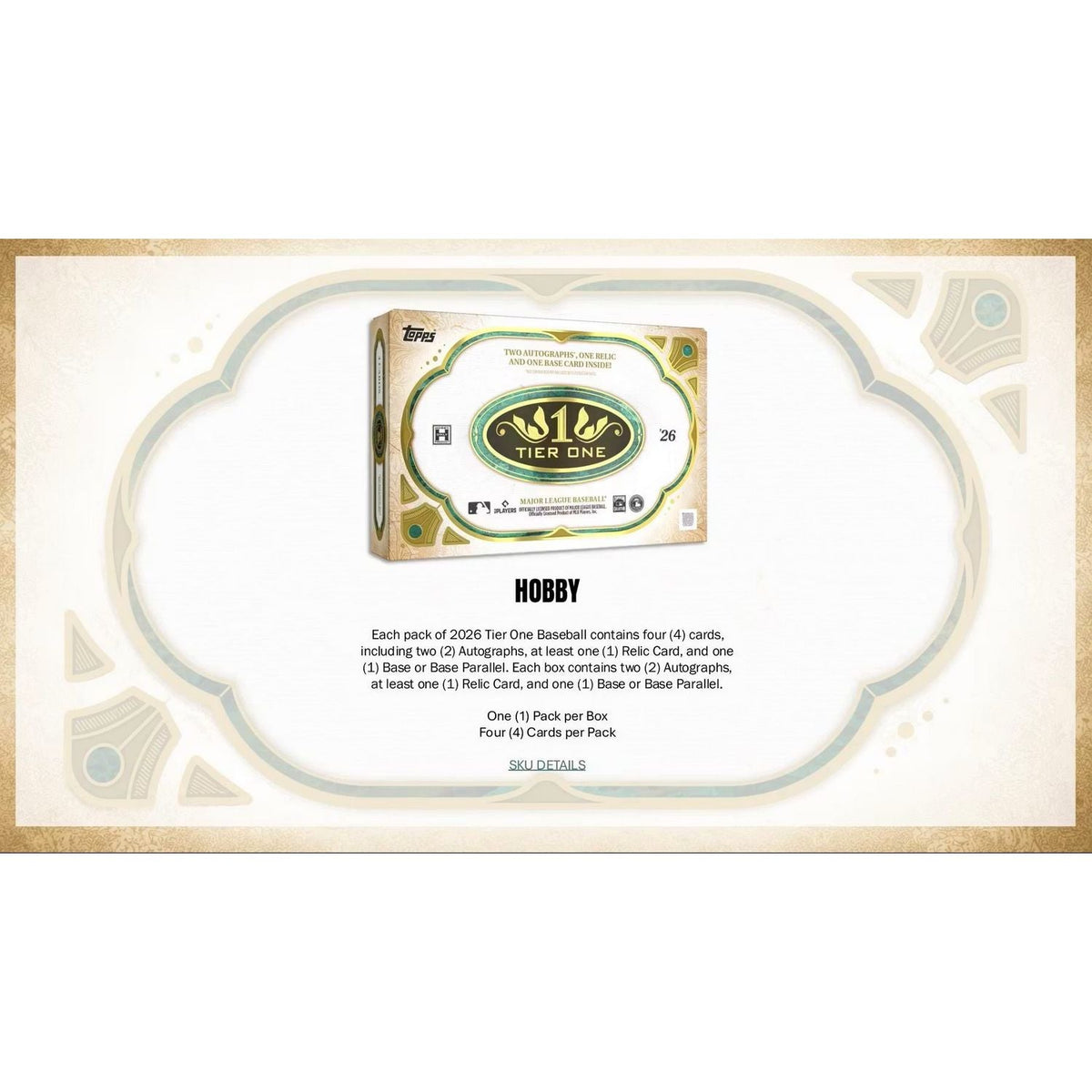 2026 Topps Tier One Baseball Hobby Box