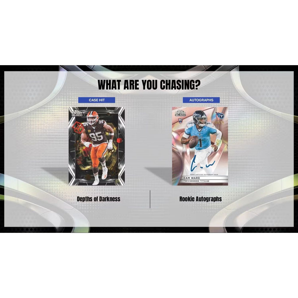 2025 Topps Chrome Black Football Hobby Box