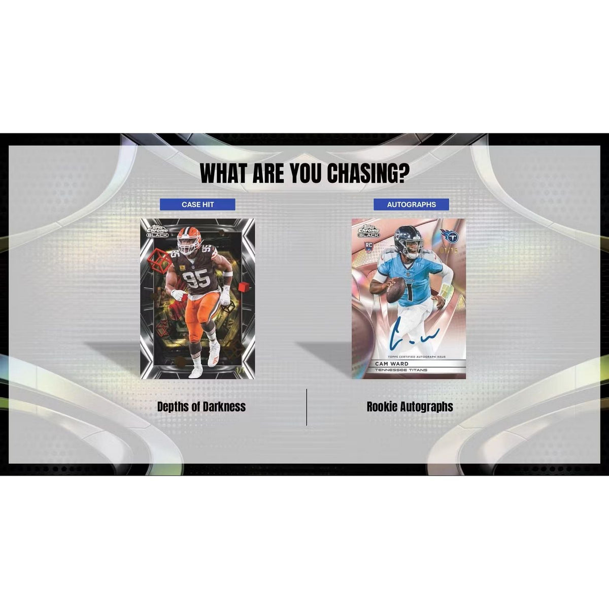 2025 Topps Chrome Black Football Hobby Box