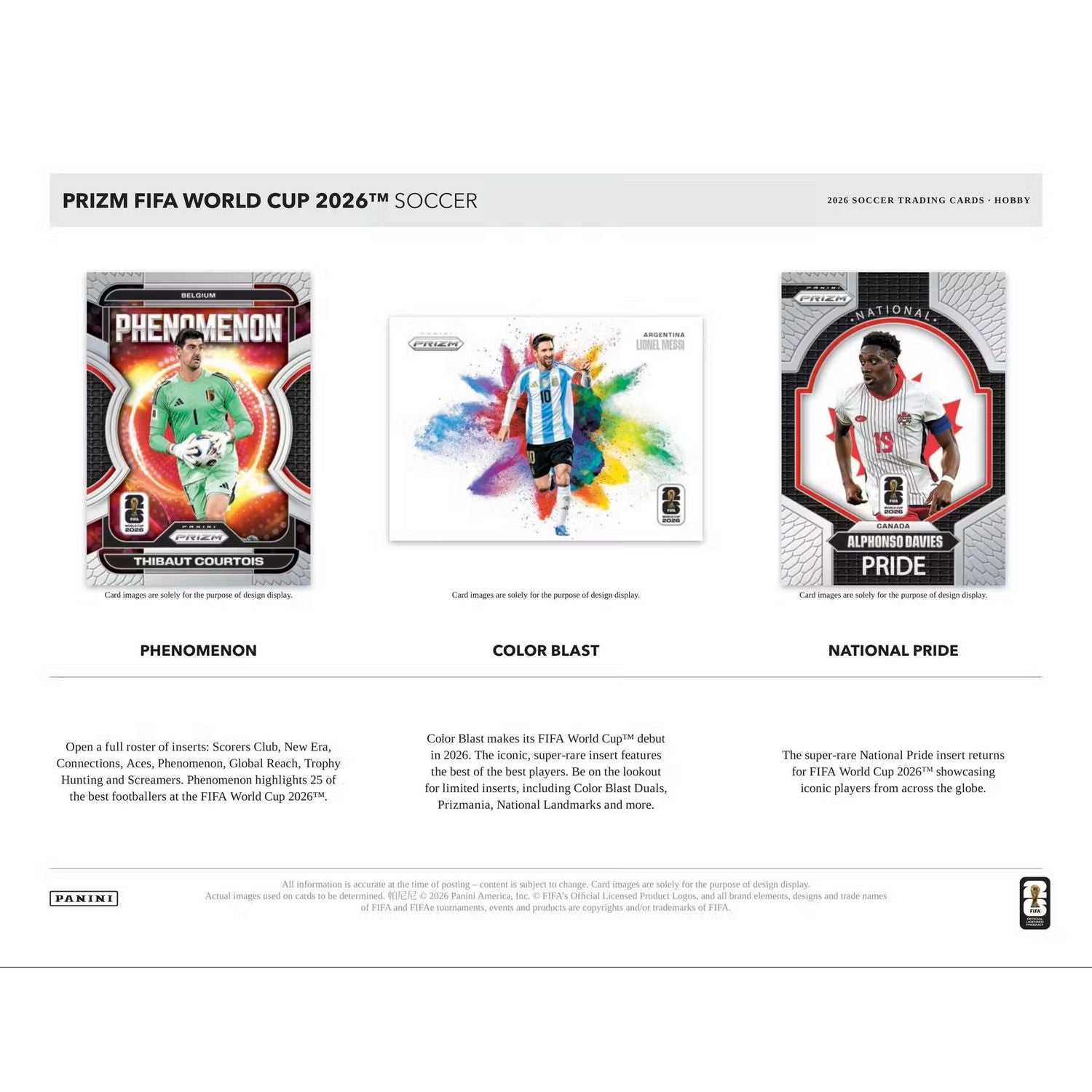 2026 Panini Prizm FIFA World Cup Soccer Hobby Box