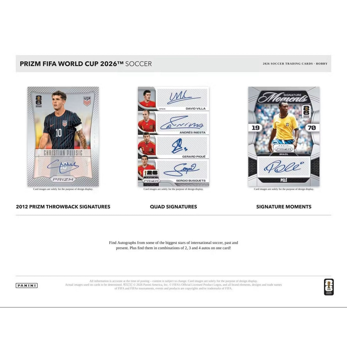 2026 Panini Prizm FIFA World Cup Soccer Hobby Box