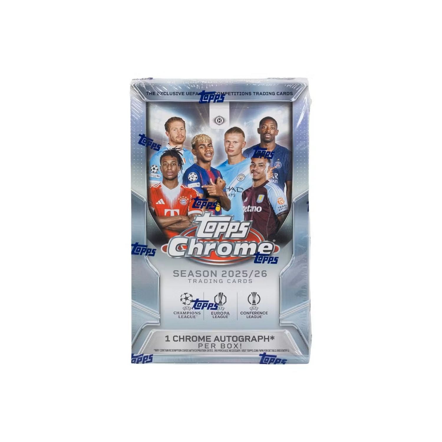 2025-26 Topps Chrome UEFA Club Competitions Soccer Hobby Box