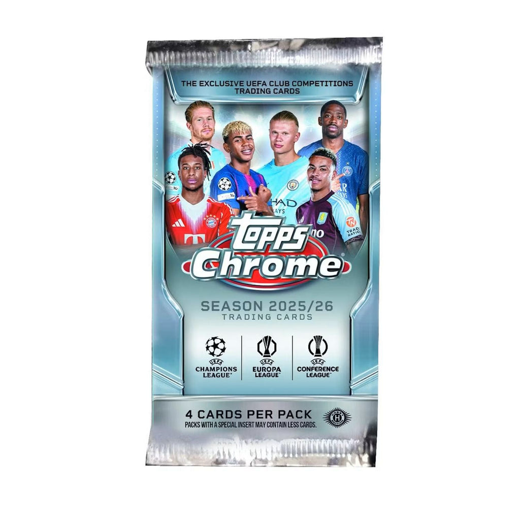 2025-26 Topps Chrome UEFA Club Competitions Soccer Hobby Box