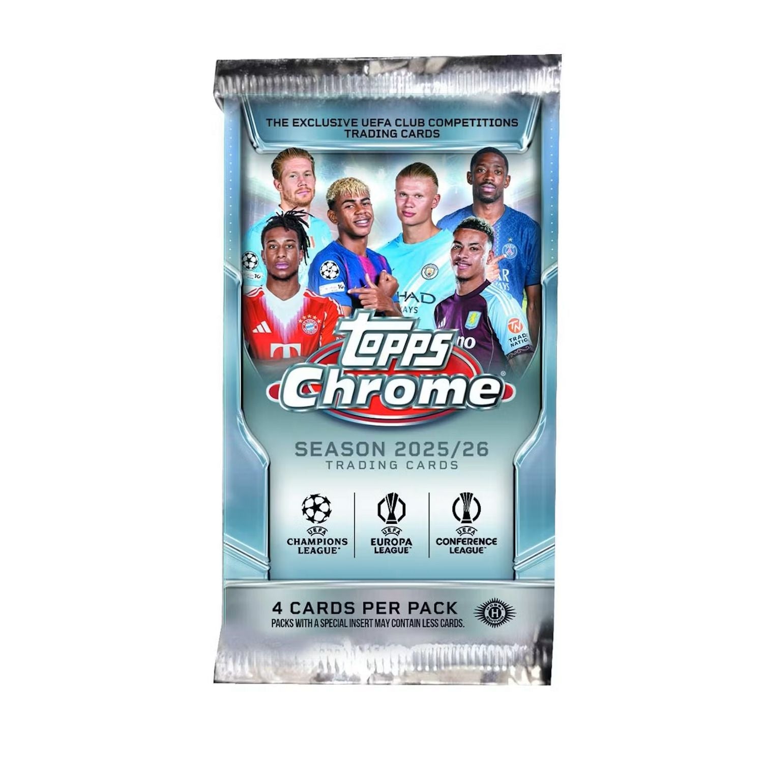 2025-26 Topps Chrome UEFA Club Competitions Soccer Hobby Box