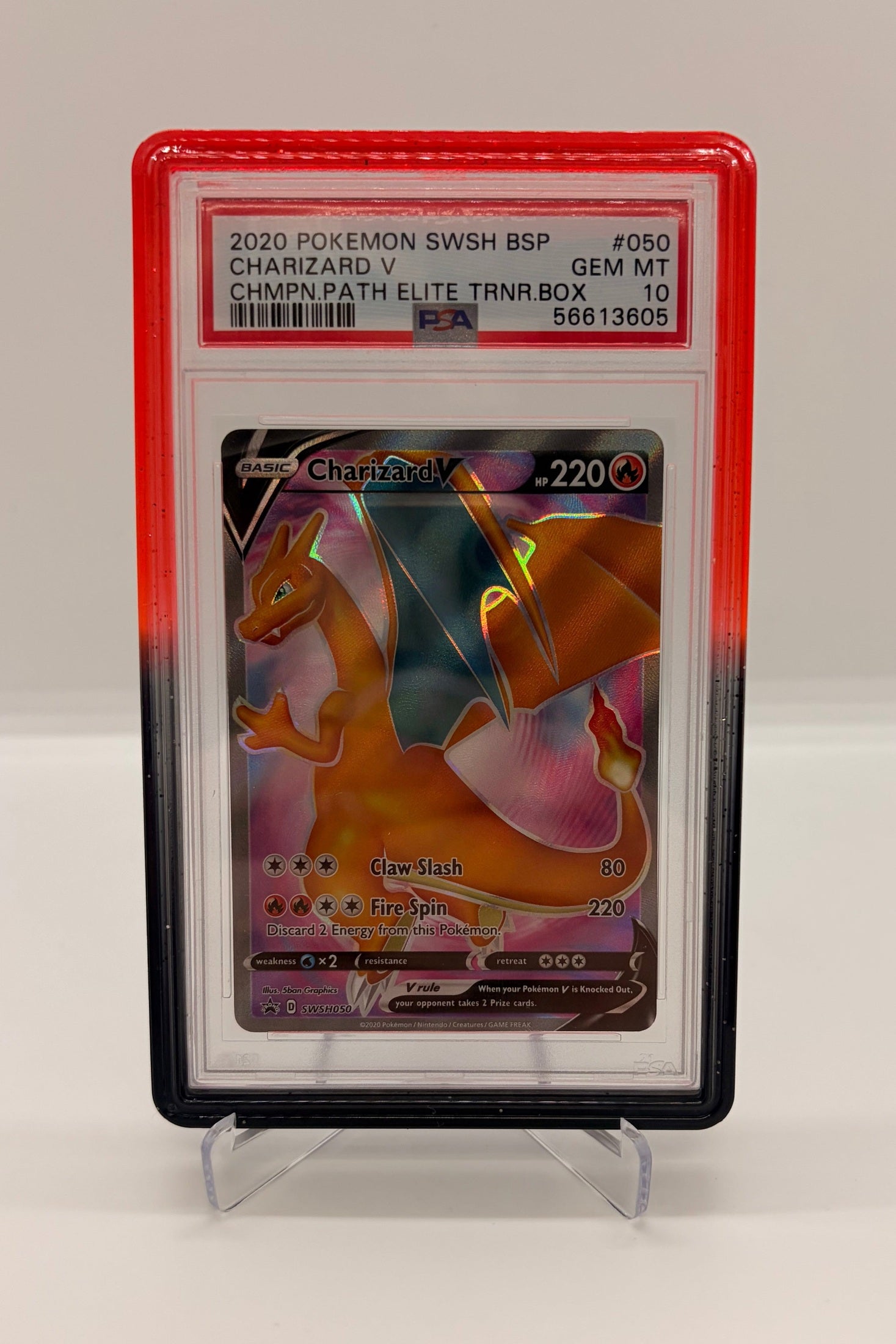 PSA 10 Charizard V - SWSH050 Full Art Black Star Promo