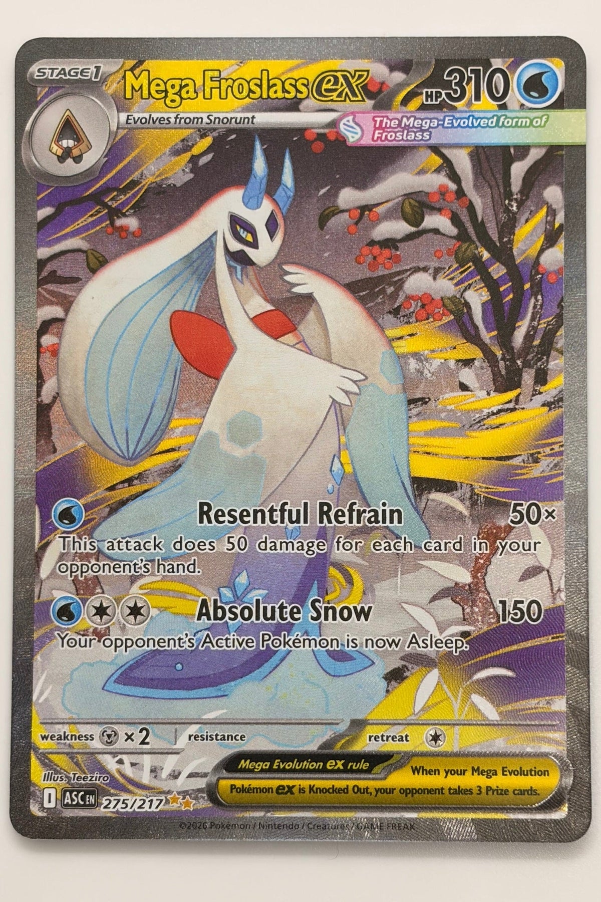 275/217 Mega Froslass ex - Special Illustration Rare
