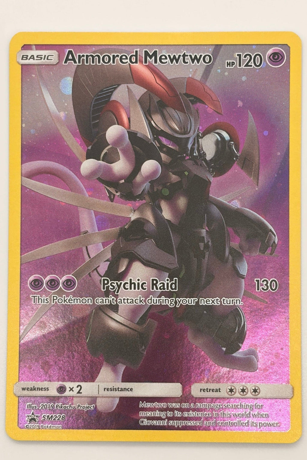 Armored Mewtwo SM228 Sun & Moon Promo NM