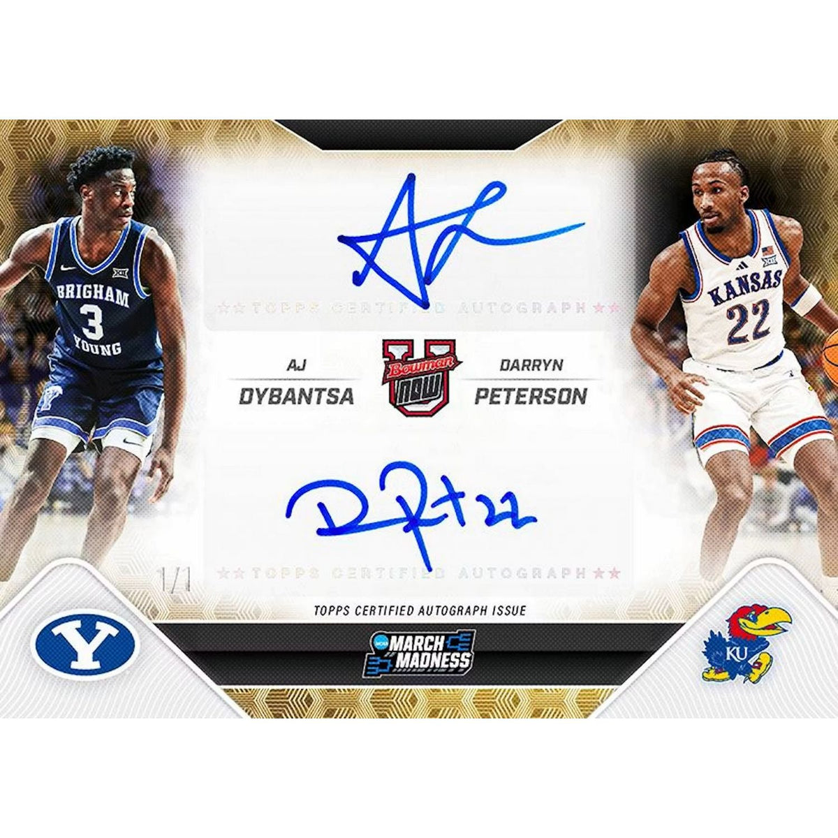 2025-26 Bowman University NOW March Madness Basketball Hobby Box