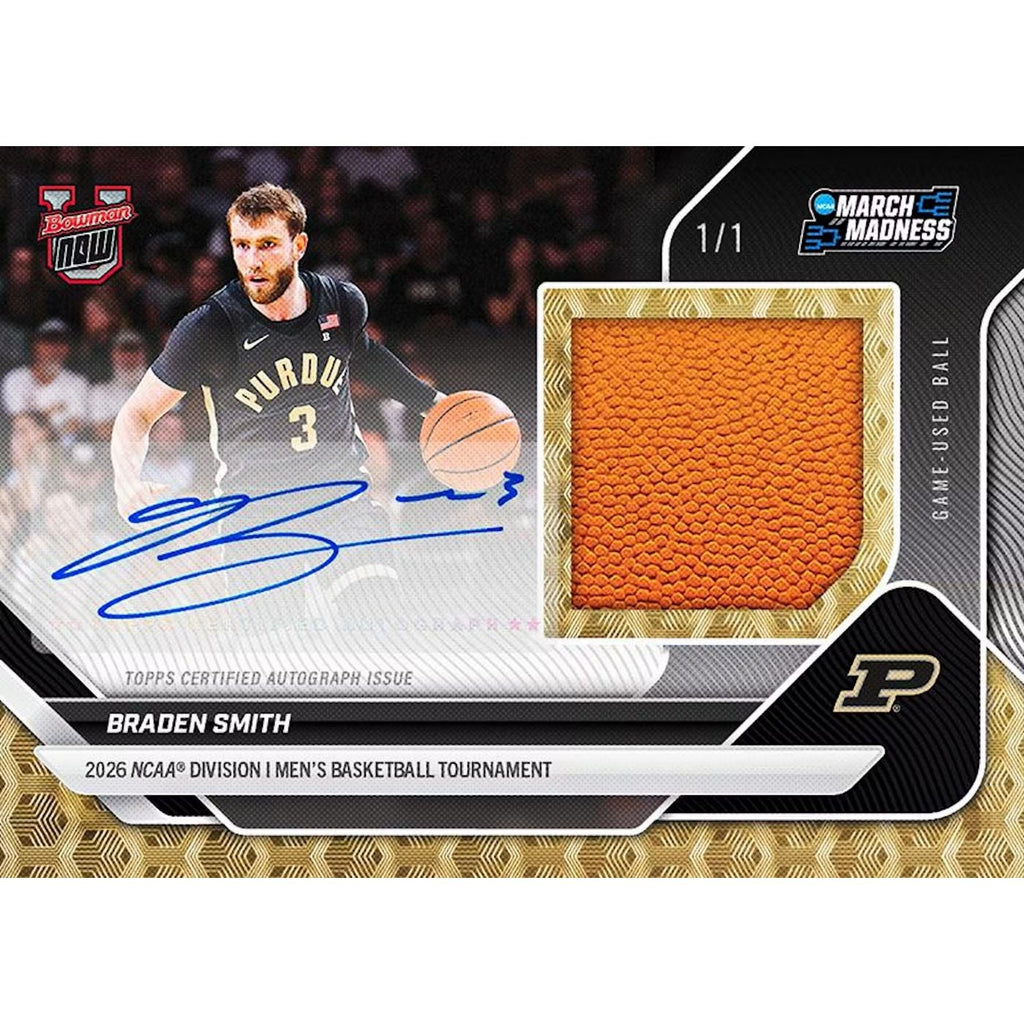 2025-26 Bowman University NOW March Madness Basketball Hobby Box