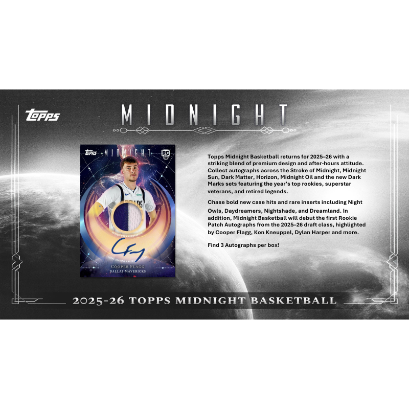 2025/26 Topps Midnight Basketball Hobby Box